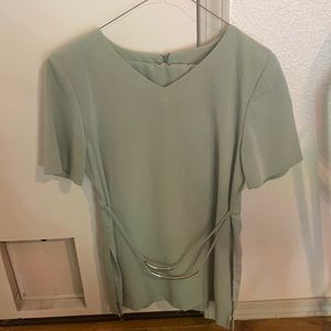 Pant and top outfit, light green